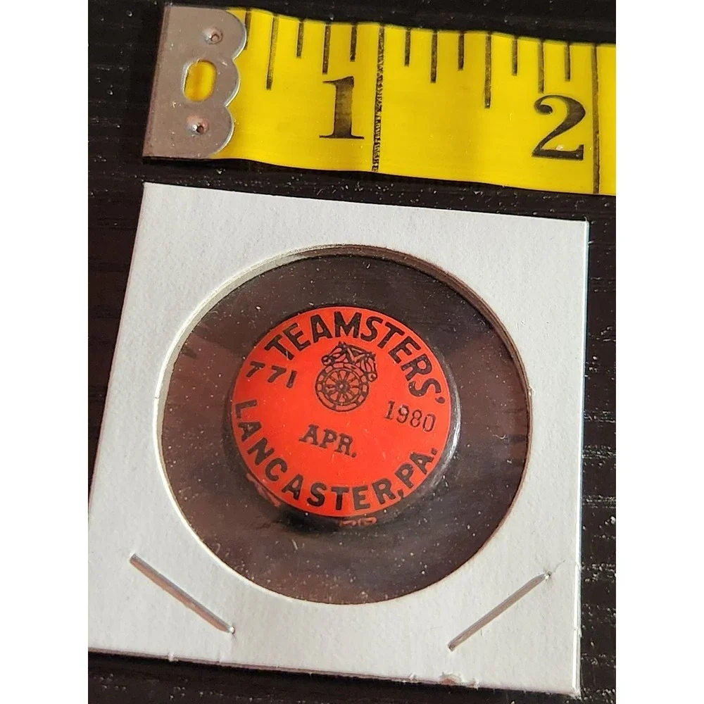 Teamsters Lancaster PA April 1980 Pinback Button Local 771‎ 1980 1